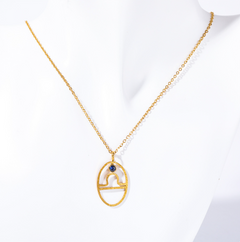 Stainless Steel Zodiac Rune Pendant Necklace