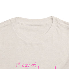 Copy of Preschool First Day Toddler Tee — "1st day of preschool, Mum misses me already!" - pink