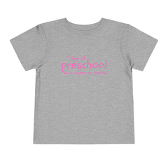 Copy of Preschool First Day Toddler Tee — "1st day of preschool, Mum misses me already!" - pink