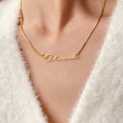Personalized Stainless Steel Name Necklace with Box