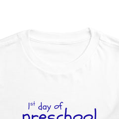 Preschool First Day Toddler Tee — "1st day of preschool, Mum misses me already!"