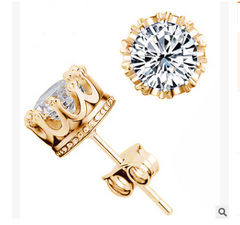 Crown Stud Earrings