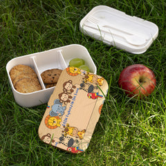 Kids Safari Bento Lunch Box — "Little Explorer on the Loose"