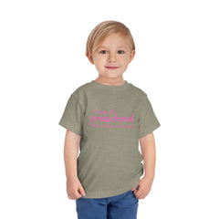 Copy of Preschool First Day Toddler Tee — "1st day of preschool, Mum misses me already!" - pink