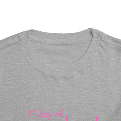 Copy of Preschool First Day Toddler Tee — "1st day of preschool, Mum misses me already!" - pink