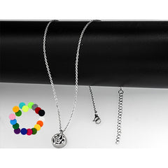 12MM Stainless Steel Aromatherapy Pendant Necklace