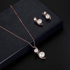 Fashion Pearl Necklace and Earring Set for Brides