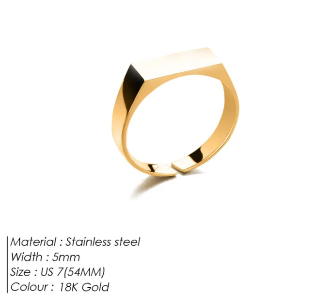 Titan Edge Stainless Steel Men’s Ring