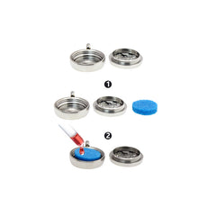 12MM Stainless Steel Aromatherapy Pendant Necklace