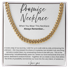 To My Boyfriend – Our Love Story Promise Necklace