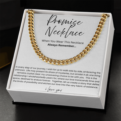 To My Boyfriend – Our Love Story Promise Necklace