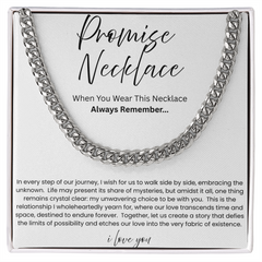 To My Boyfriend – Our Love Story Promise Necklace