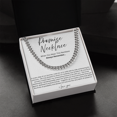 To My Boyfriend – Our Love Story Promise Necklace