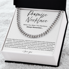To My Boyfriend – Our Love Story Promise Necklace