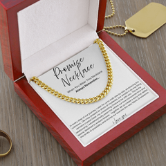 To My Boyfriend – Our Love Story Promise Necklace