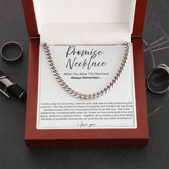 To My Boyfriend – Our Love Story Promise Necklace