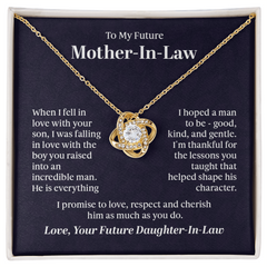 To My Future Mother In-Law - Love Knot Necklace