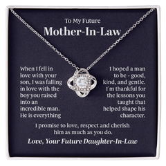 To My Future Mother In-Law - Love Knot Necklace