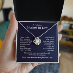 To My Future Mother In-Law - Love Knot Necklace