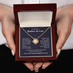 To My Future Mother In-Law - Love Knot Necklace