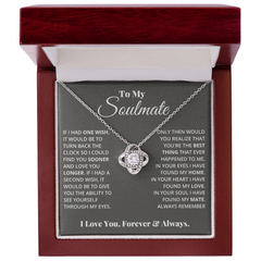 To My Soulmate - Love Knot Necklace