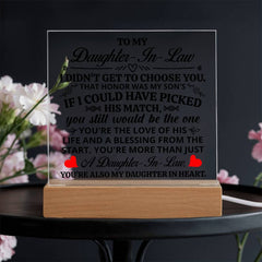 To My Daughter-in-Law Honor – Acrylic Square