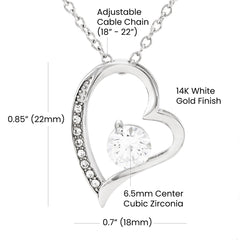 To My Girlfriend - Forever Love Necklace