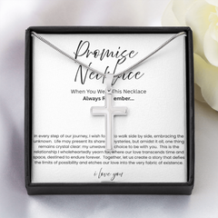 To My Boyfriend - Promise Artisian Cross Snake Chain Necklace