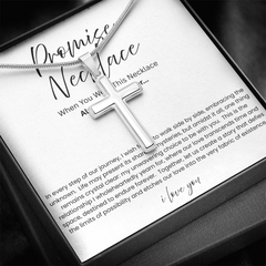 To My Boyfriend - Promise Artisian Cross Snake Chain Necklace
