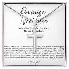 To My Boyfriend - Promise Artisian Cross Snake Chain Necklace