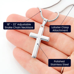 To My Boyfriend - Promise Artisian Cross Snake Chain Necklace