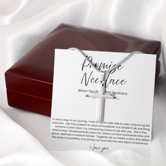 To My Boyfriend - Promise Artisian Cross Snake Chain Necklace