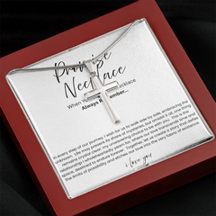 To My Boyfriend - Promise Artisian Cross Snake Chain Necklace