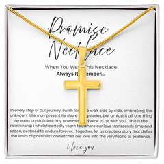To My Boyfriend - Promise Artisian Cross Snake Chain Necklace