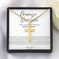 To My Boyfriend - Promise Artisian Cross Snake Chain Necklace