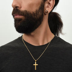 To My Boyfriend - Promise Artisian Cross Snake Chain Necklace