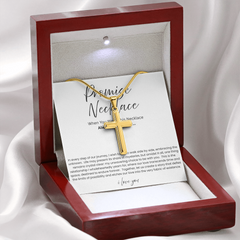 To My Boyfriend - Promise Artisian Cross Snake Chain Necklace