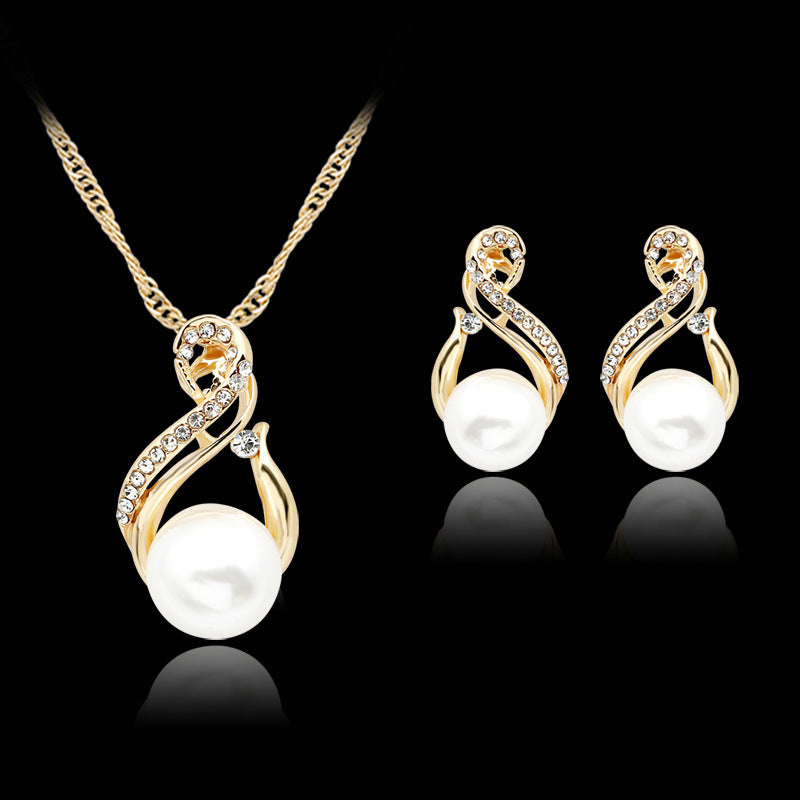 Pearl Necklace and Earring Set for Brides and Events