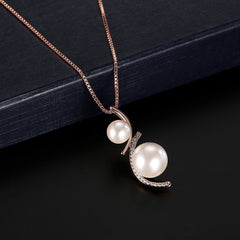 Fashion Pearl Necklace and Earring Set for Brides